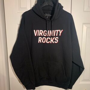 Black hoodie Virginity rocks